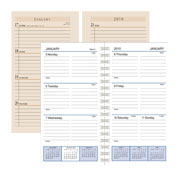images of 6-hole and wirebound planner refills